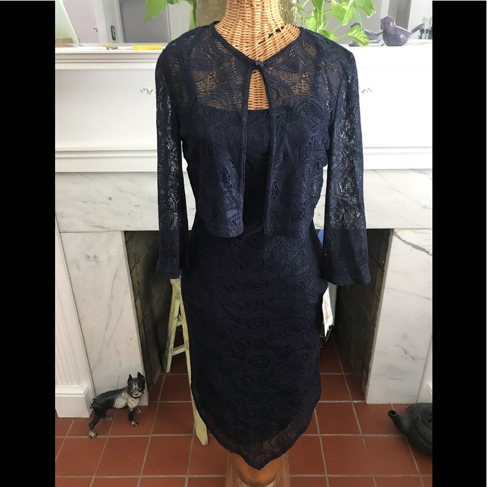 NWT Lace Dress and Jacket Handkerchief Hem by Breakin Loose 5